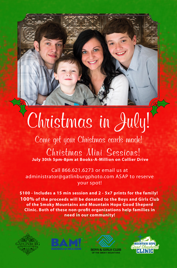 Christmas in July 2015 Fundraiser